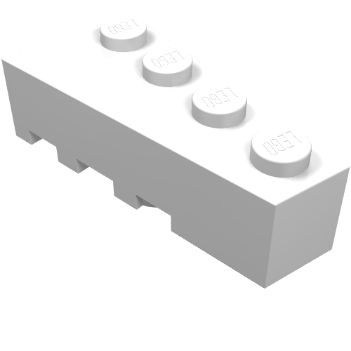 LEGO 41767 Wedge 4 x 2 Right in White - Authentic LEGO Part