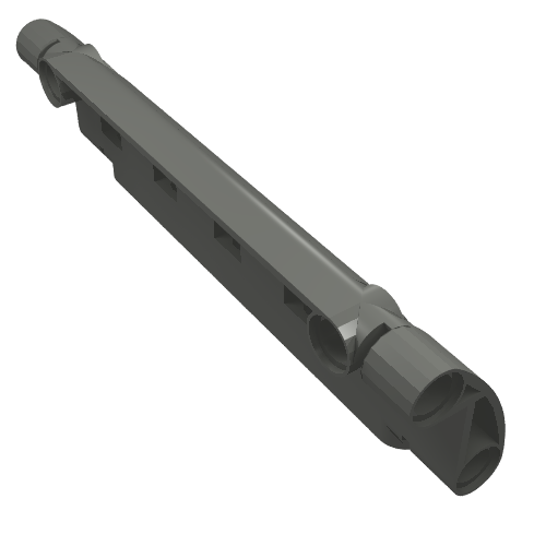 LEGO 62531 Technic, Panel Curved 11 x 3 with 2 Pin Holes through Panel Surface - Main Product Image