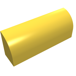 LEGO 6191 Slope, Curved 1 x 4 x 1 1/3 in Yellow - Authentic LEGO Part