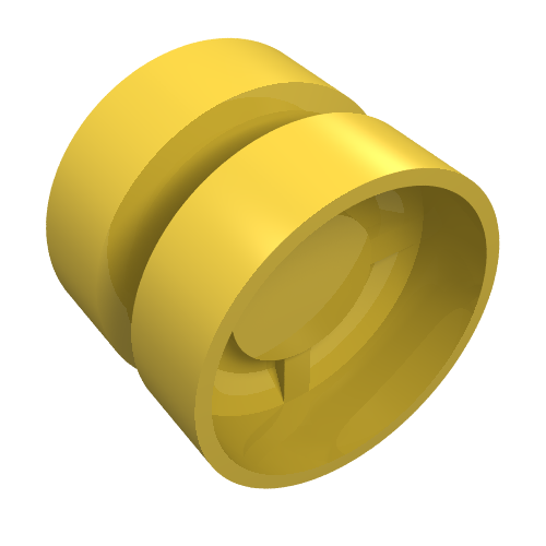 LEGO 30285 Wheel 18mm D. x 14mm in Yellow - Authentic LEGO Part