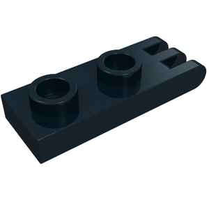 LEGO 4275b Hinge Plate 1 x 2 with 3 Fingers on End - Hollow Studs in Black - Authentic LEGO Part