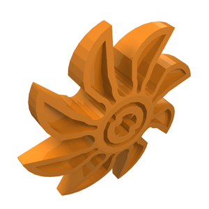 LEGO 41530 Propeller 8 Blade 5 Diameter in Orange - Authentic LEGO Part