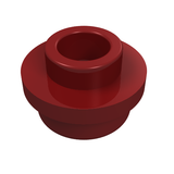 LEGO 85861 Plate, Round 1 x 1 with Open Stud in Dark Red - Authentic LEGO Part