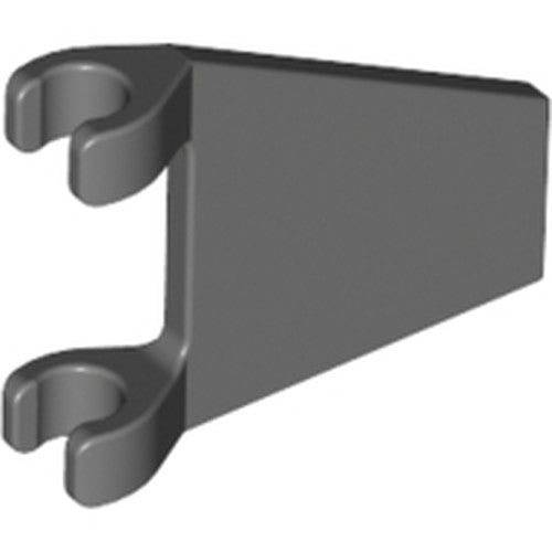 LEGO 44676 Flag 2 x 2 Trapezoid in Dark Bluish Gray - Authentic LEGO Part