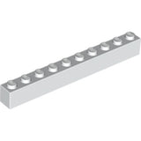 LEGO 6111 Brick 1 x 10 in White - Authentic LEGO Part