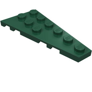 LEGO 54383 Wedge, Plate 6 x 3 Right in Dark Green - Authentic LEGO Part