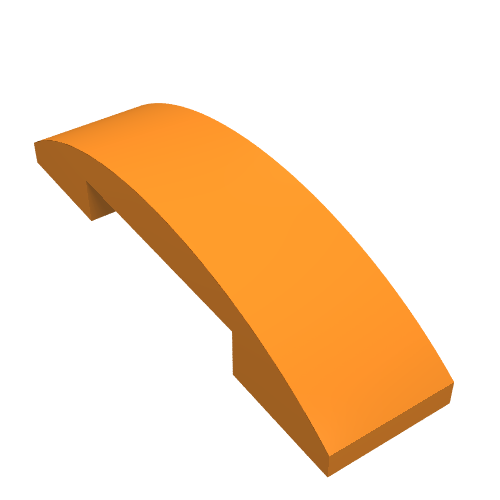 LEGO 93273 Slope, Curved 4 x 1 x 2/3 Double in Orange - Authentic LEGO Part