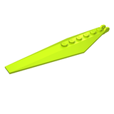LEGO 57906 Hinge Plate 3 x 12 with Angled Side Extensions and Tapered Ends in Lime - Authentic LEGO Part