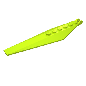 LEGO 57906 Hinge Plate 3 x 12 with Angled Side Extensions and Tapered Ends in Lime - Authentic LEGO Part