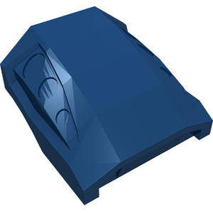 LEGO 44675 Slope, Curved 2 x 2 with Debossed Side Ports in Dark Blue - Authentic LEGO Part