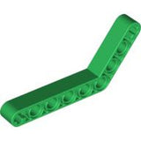 LEGO 6629 Technic, Liftarm, Modified Bent Thick 1 x 9 (6 - 4) in Green - Authentic LEGO Part