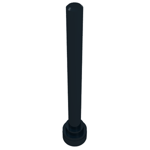 LEGO 3957b Antenna 4H - Flat Top in Black - Authentic LEGO Part