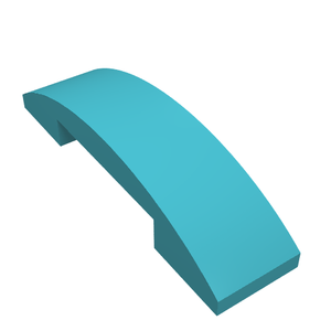 LEGO 93273 Slope, Curved 4 x 1 x 2/3 Double in Medium Azure - Authentic LEGO Part