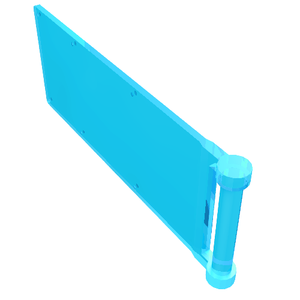 LEGO 30292 Flag 7 x 3 with Bar Handle in Trans-Light Blue - Authentic LEGO Part