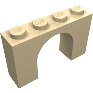 LEGO 6182 Arch 1 x 4 x 2 in Tan - Authentic LEGO Part