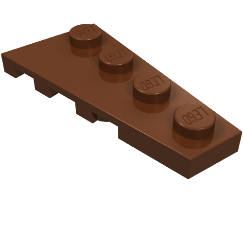 LEGO 41769 Wedge, Plate 4 x 2 Right in Reddish Brown - Authentic LEGO Part