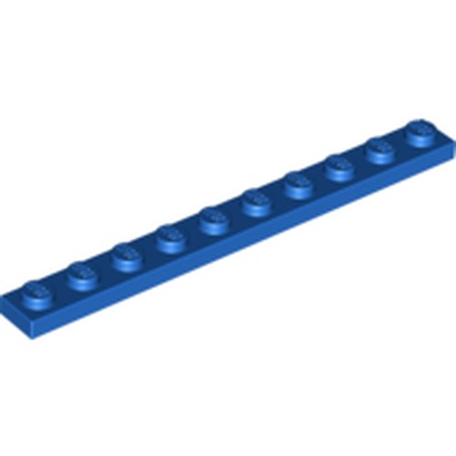 LEGO 4477 Plate 1 x 10 in Blue - Authentic LEGO Part