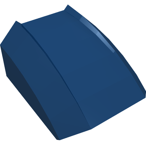 LEGO 30602 Slope, Curved 2 x 2 Lip in Dark Blue - Authentic LEGO Part