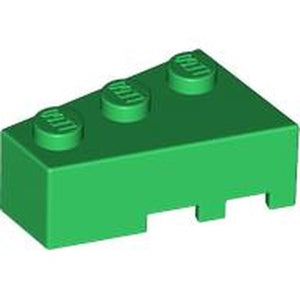 LEGO 6565 Wedge 3 x 2  Left in Green - Authentic LEGO Part