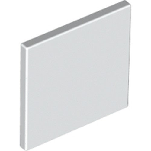 LEGO 15210 Road Sign 2 x 2 Square with Open O Clip in White - Authentic LEGO Part