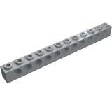 LEGO 3895 Technic, Brick 1 x 12 with Holes in Light Bluish Gray - Authentic LEGO Part