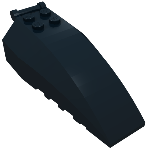 LEGO 92579 Windscreen 8 x 4 x 2 with 4 Studs and Bar Handle in Trans-Brown - Authentic LEGO Part