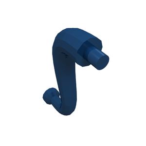 LEGO 43892 Animal Body Part / Plant, Tail / Trunk / Tentacle / Tongue / Vine / Tree Branch (Short Tip) in Dark Blue - Authentic LEGO Part