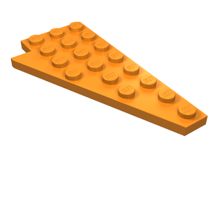 LEGO 3934 Wedge, Plate 8 x 4 Wing Right in Orange - Authentic LEGO Part