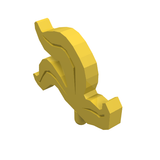 LEGO 4502b Minifigure, Plume Feather Triple in Yellow - Authentic LEGO Part