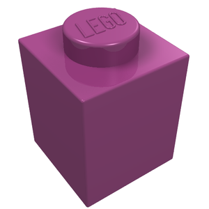 LEGO 3005 Brick 1 x 1 in Magenta - Authentic LEGO Part