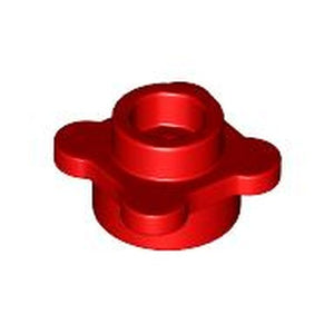 LEGO 33291 Plate, Round 1 x 1 with Flower Edge (4 Knobs / Petals) in Red - Authentic LEGO Part