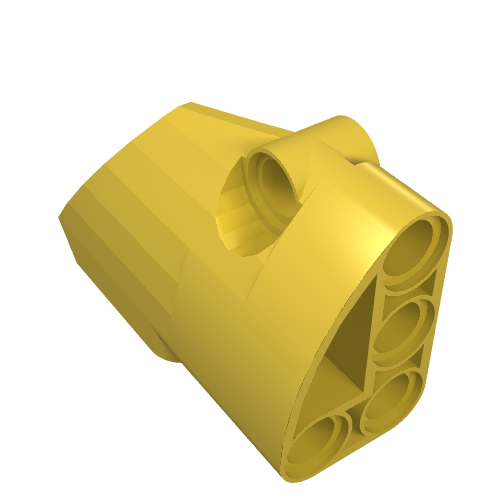 LEGO 87086 Technic, Panel Fairing # 2 Small Smooth Short, Side B in Yellow - Authentic LEGO Part