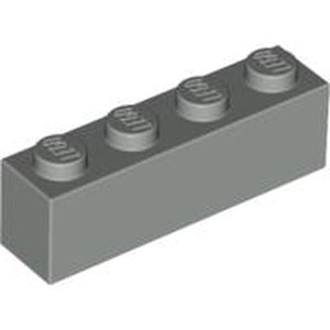 LEGO 3010 Brick 1 x 4 in Light Gray - Authentic LEGO Part