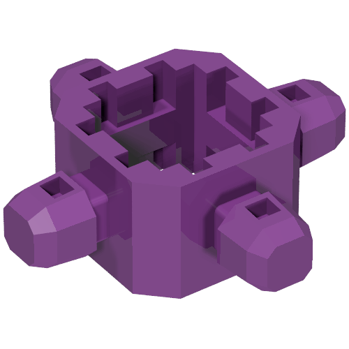 LEGO 32211 Znap Connector 3 x 3 - 4 way B (Beam) - Main Product Image
