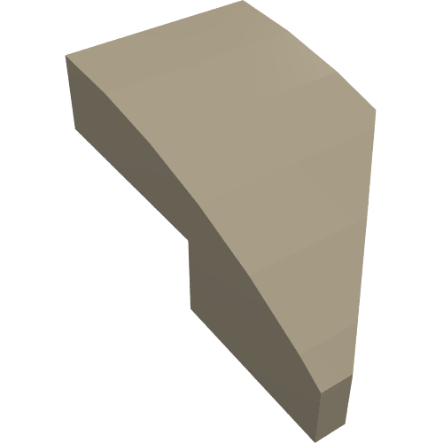 LEGO 29120 Wedge 2 x 1 x 2/3 Left in Dark Tan - Authentic LEGO Part