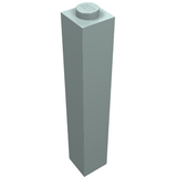 LEGO 2453b Brick 1 x 1 x 5 - Solid Stud in Light Aqua - Authentic LEGO Part