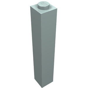 LEGO 2453b Brick 1 x 1 x 5 - Solid Stud in Light Aqua - Authentic LEGO Part