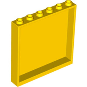 LEGO 59349 Panel 1 x 6 x 5 in Yellow - Authentic LEGO Part