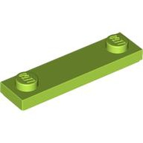 LEGO 41740 Plate, Modified 1 x 4 with 2 Studs with Groove in Lime - Authentic LEGO Part