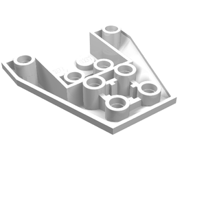 LEGO 13349 Wedge 4 x 4 Triple Inverted with Connections between 4 Studs in White - Authentic LEGO Part