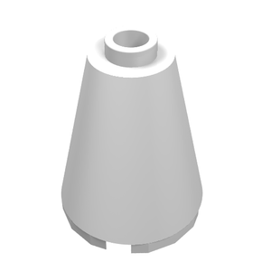 LEGO 3942c Cone 2 x 2 x 2 - Open Stud in White - Authentic LEGO Part