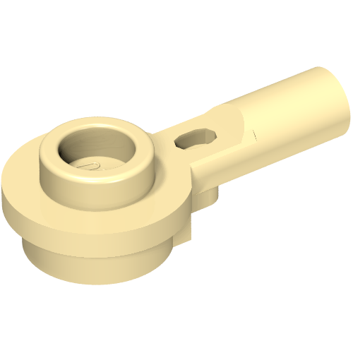 LEGO 32828 Bar   1L with 1 x 1 Round Plate with Hollow Stud in Tan - Authentic LEGO Part