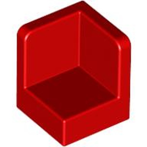 LEGO 6231 Panel 1 x 1 x 1 Corner in Red - Authentic LEGO Part