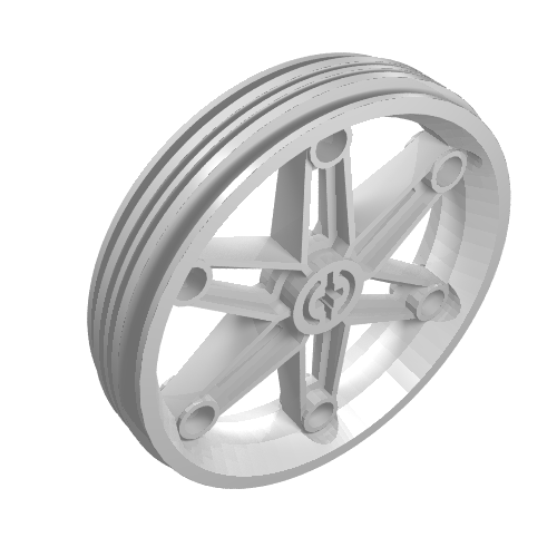 LEGO 2903 Wheel 61.6mm D. x 13.6mm Motorcycle - Main Product Image