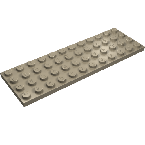 LEGO 3029 Plate 4 x 12 in Dark Tan - Authentic LEGO Part