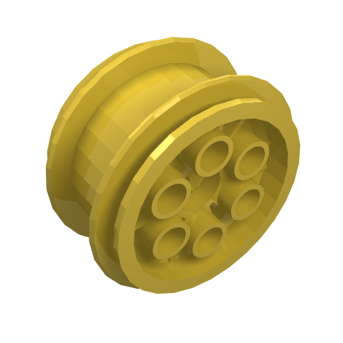 LEGO 6582 Wheel 20 x 30 Balloon Medium in Yellow - Authentic LEGO Part
