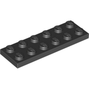 LEGO 3795 Plate 2 x 6 in Black - Authentic LEGO Part