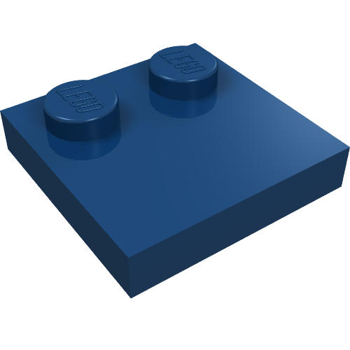 LEGO 33909 Tile, Modified 2 x 2 with Studs on Edge in Dark Blue - Authentic LEGO Part