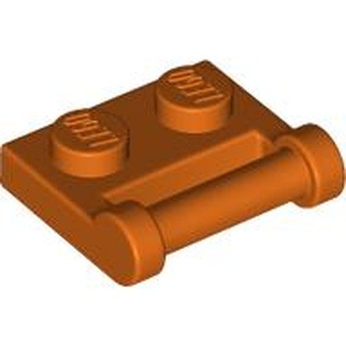 LEGO 48336 Plate, Modified 1 x 2 with Bar Handle on Side - Closed Ends in Reddish Orange - Authentic LEGO Part