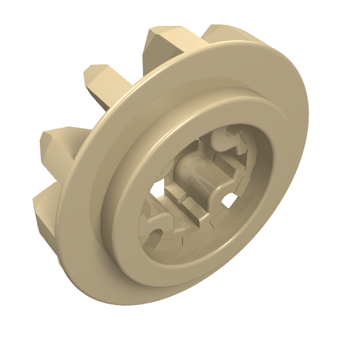 LEGO 6589 Technic, Gear 12 Tooth Bevel in Tan - Authentic LEGO Part